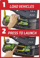 Hot Wheels Monster Trucks Epic Loop Challenge Playset and 8 Vehicles