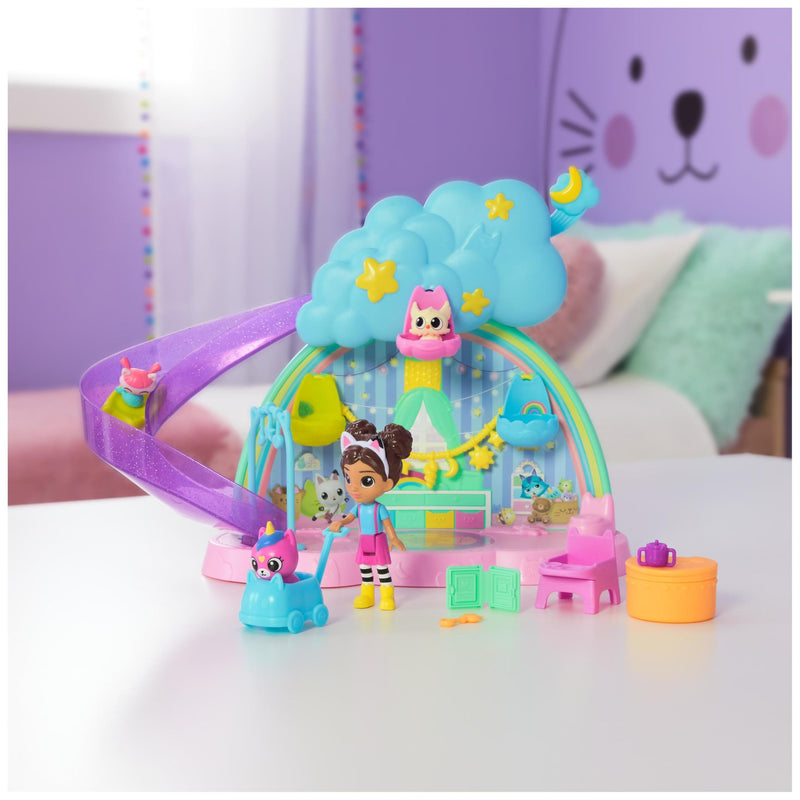 Gabby's Dollhouse Kitty Care Ear Purrfect Playroom Set