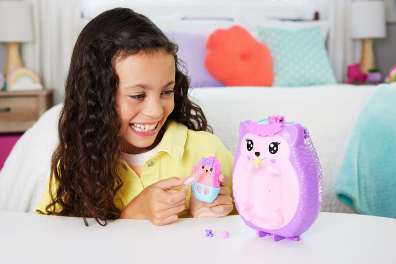 Polly Pocket Hedgehog Mom & Baby Compact Set