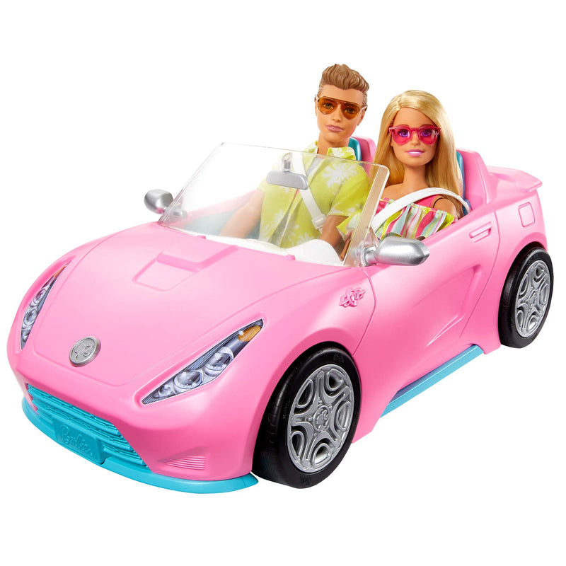 Barbie GJB71 - Gift Set with Convertible, Pool with Slide, Doll and Ken Doll in Swimwear, with Fashion and Accessories, Gift for Children from 3 to 7 Years