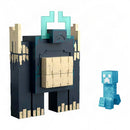 Minecraft Dungeons Twisted Warden Feature Figure with Lights, Sounds & Creeper