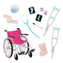 Our Generation Care Set with Foldable Wheelchair