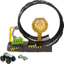 Hot Wheels Monster Trucks Epic Loop Challenge Playset and 8 Vehicles