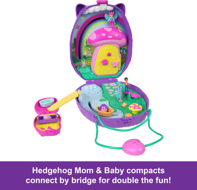 Polly Pocket Hedgehog Mom & Baby Compact Set