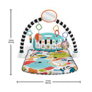 Fisher-Price Glow and Grow Kick & Play Piano Gym Blue