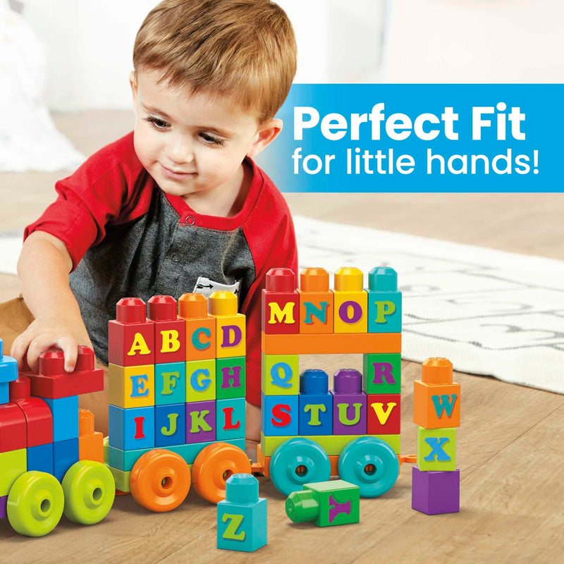 Mega Bloks 60 Piece ABC Learning Train Building Toy