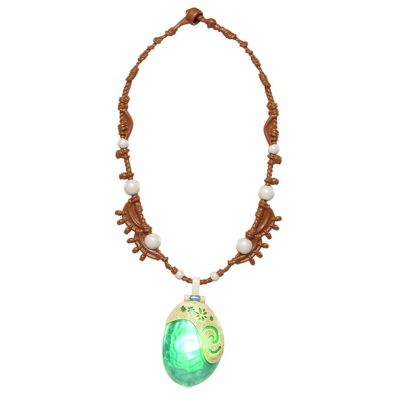Moana's Light Up Necklace - Seashell - Heart of Te Fiti - Includes Batteries