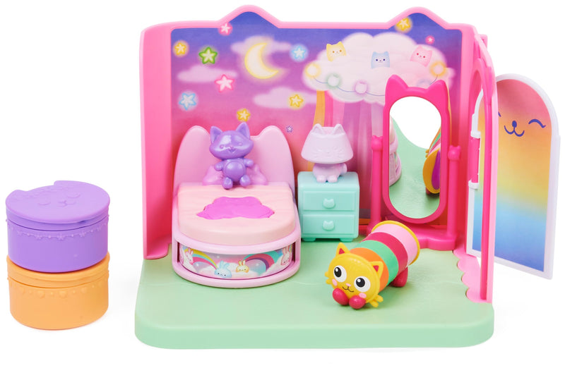 Gabby’s Dollhouse Sweet Dreams Bedroom with Cat Figure and Accessories