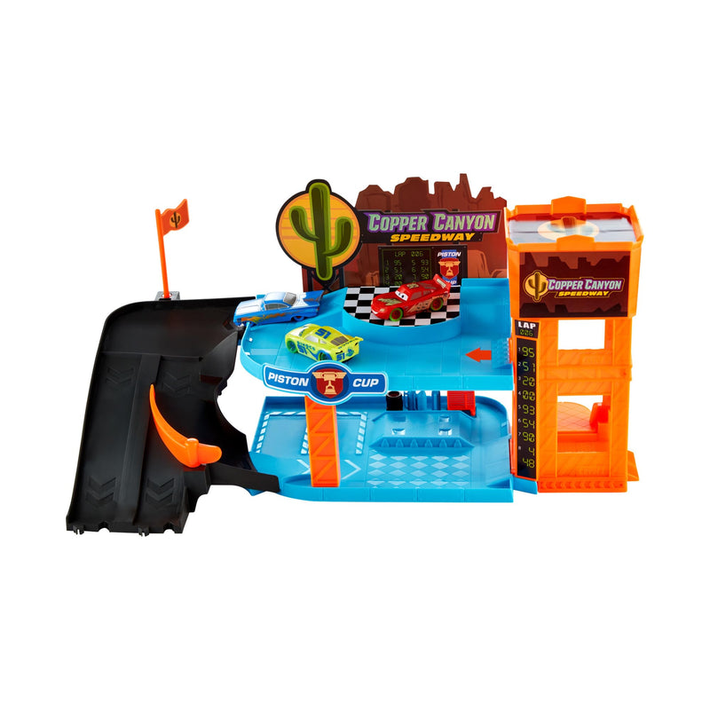 Disney Cars Glow Racers Copper Canyon Glowing Garage Playset