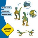 Schleich Velociraptor Figure with Movable Jaw Realistic Dinosaur Toy 14585