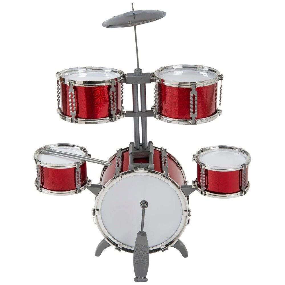 Piece Toy Drum Set with Stool - Main Image