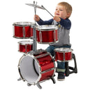 7 Piece Toy Drum Set with Stool