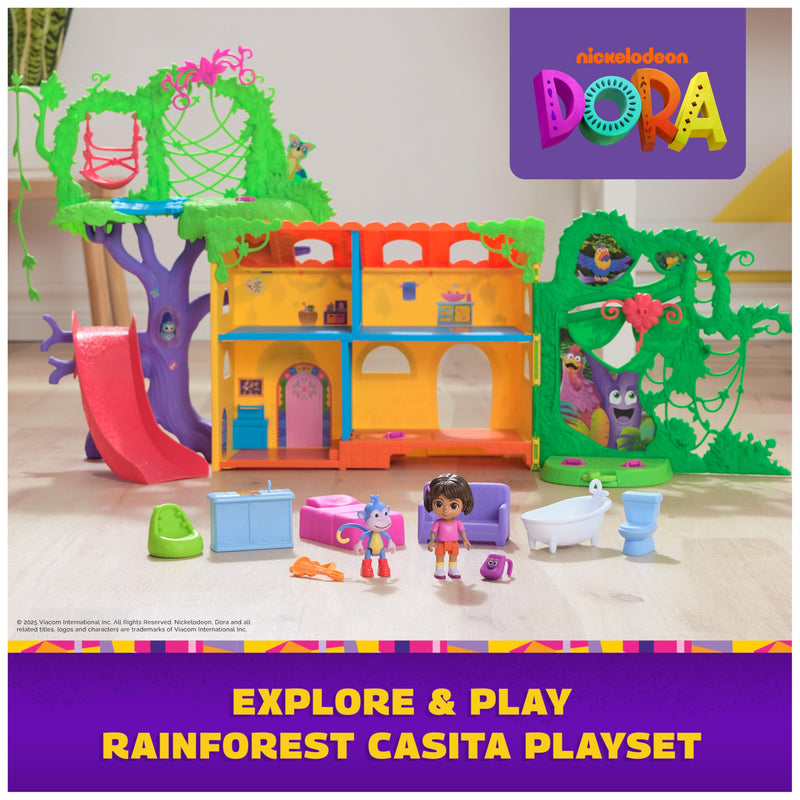 Dora Explore & Play Rainforest Casita Playset with Figures & Sounds