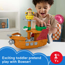 Fisher-Price Little People Super Mario Bowser's Airship Playset 18M+