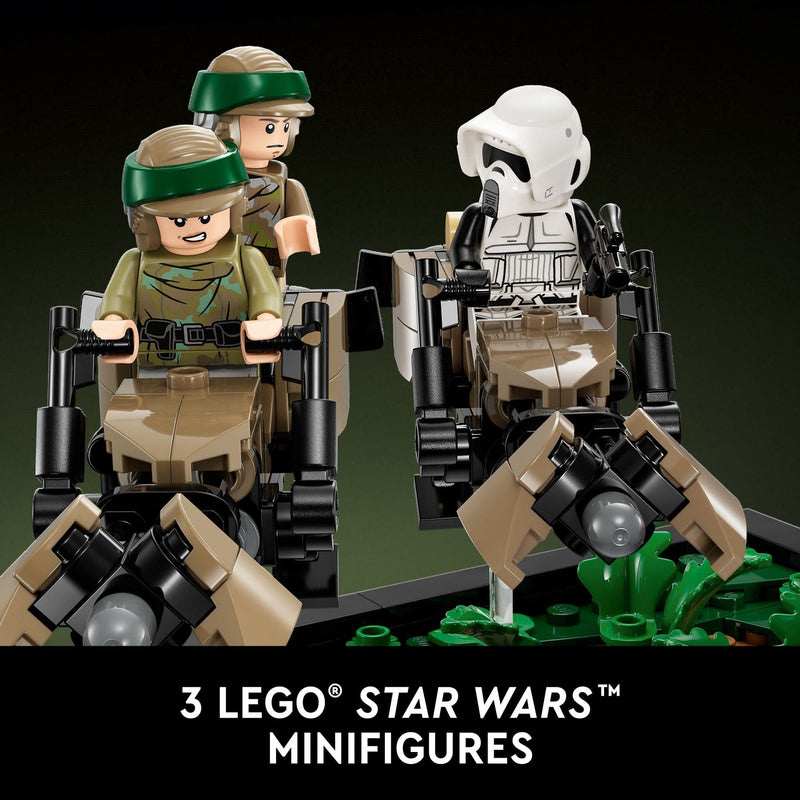 LEGO Star Wars 75353 Endor Speeder Chase Diorama Set