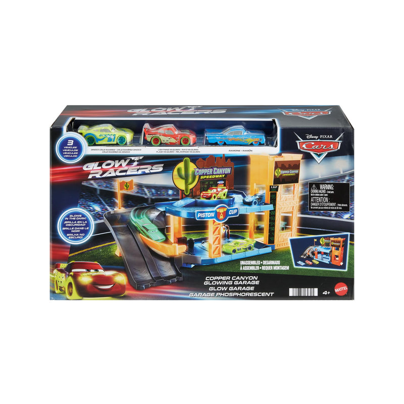 Disney Cars Glow Racers Copper Canyon Glowing Garage Playset