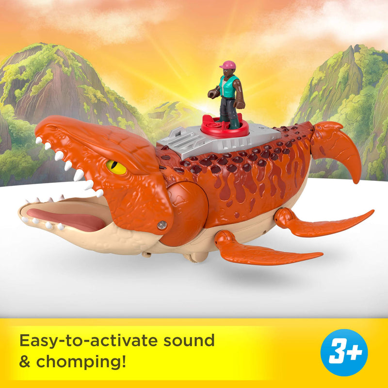 Imaginext Jurassic World Rebirth Playset Aquachomp Chase Mosasaurus