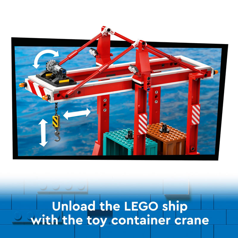 LEGO City 60422 Seaside Harbour with Cargo Ship Set