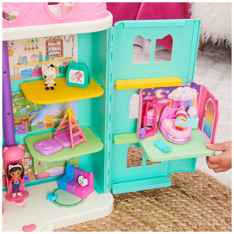 Gabby’s Dollhouse Sweet Dreams Bedroom with Cat Figure and Accessories