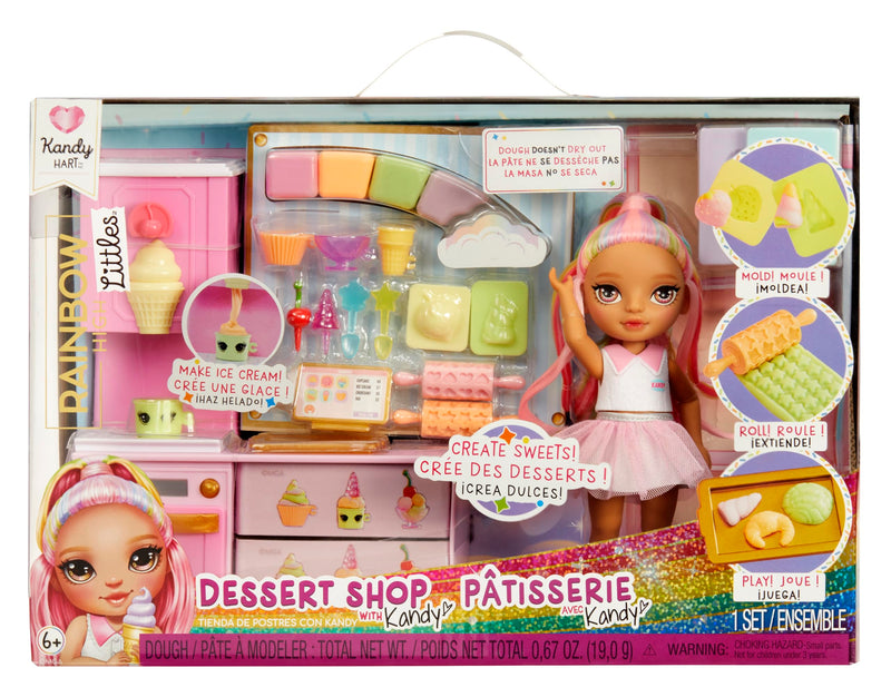 Rainbow High Dessert Shop with Littles Doll Kandy Playset