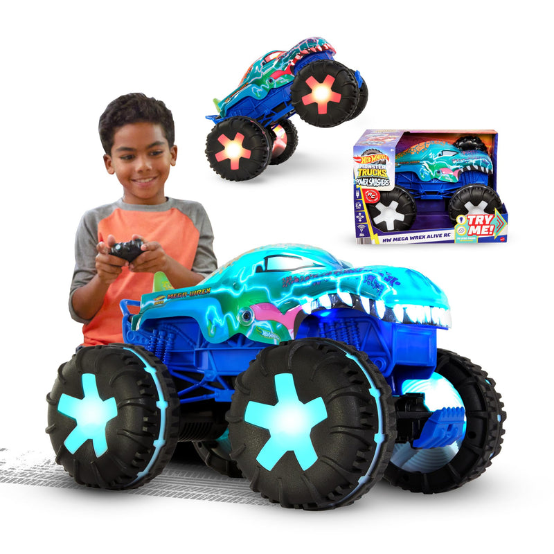 Hot Wheels Monster Trucks Remote Control Mega Wrex Alive 1:15 Scale