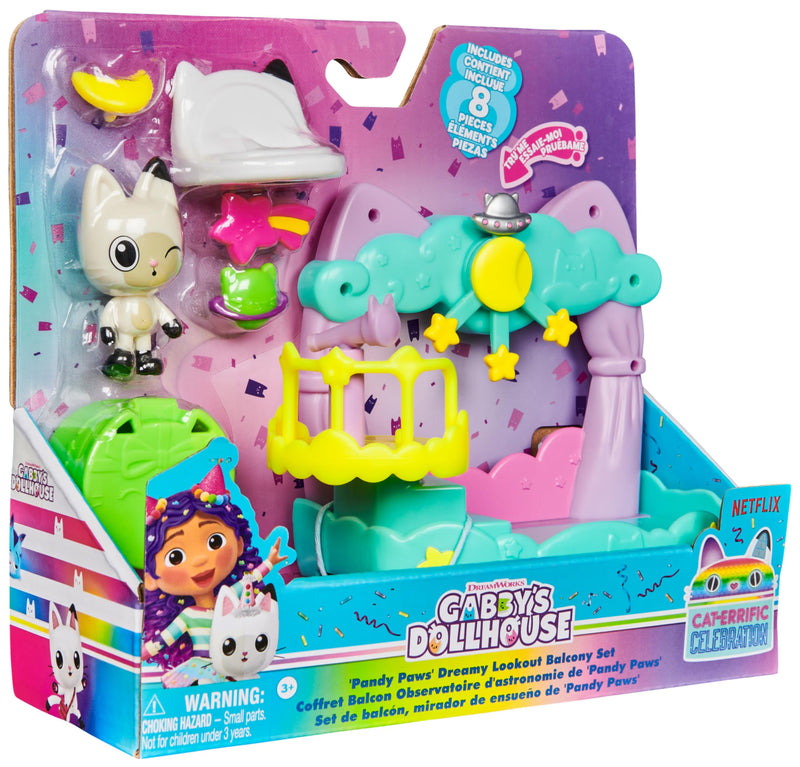 Gabby's Dollhouse Pandy Paws Dreamy Balcony Playset