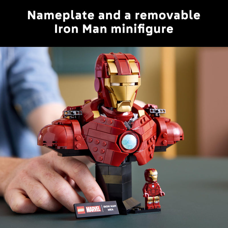 LEGO Marvel 76327 Iron Man MK4 Bust Set for Adults