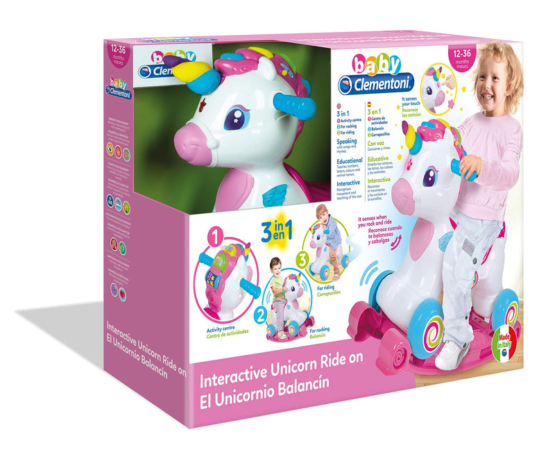 Baby Clementoni Interactive Ride On Unicorn
