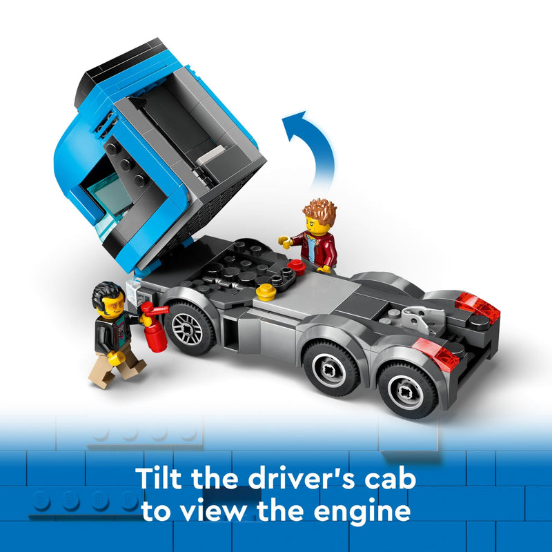 LEGO City 60408 Car Transporter Truck with Sports Cars Set