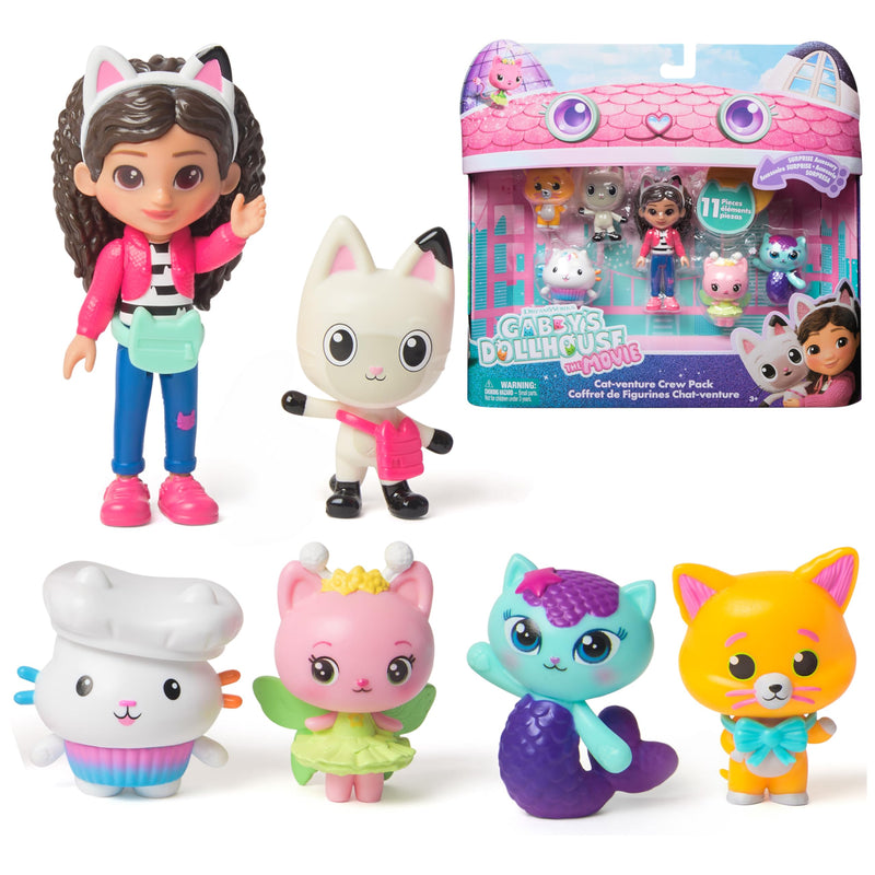 Gabby's Dollhouse: The Movie Cat-venture Crew Figure Pack