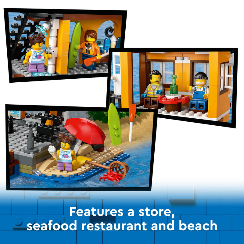 LEGO City 60422 Seaside Harbour with Cargo Ship Set