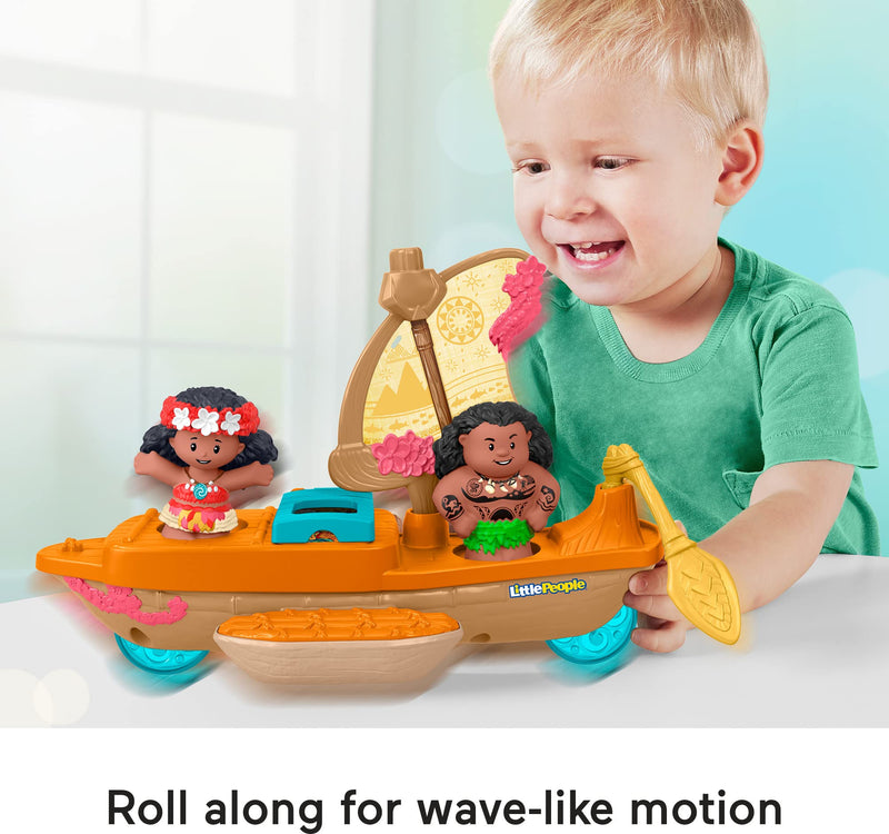 Fisher-Price Little People Disney Princess Moana & Maui's Canoe Set