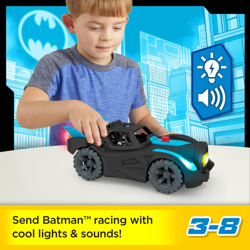 Fisher-Price Imaginext DC Super Friends Lights & Sounds Batmobile and Batman Figure