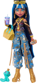 Monster High Cleo De Nile Fashion Doll with Hissette Pet & 7 Accessories