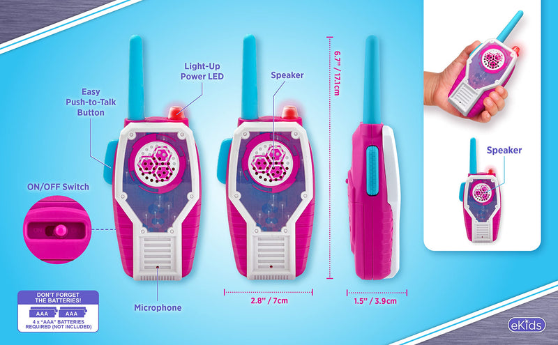 eKids Pink Walkie Talkies