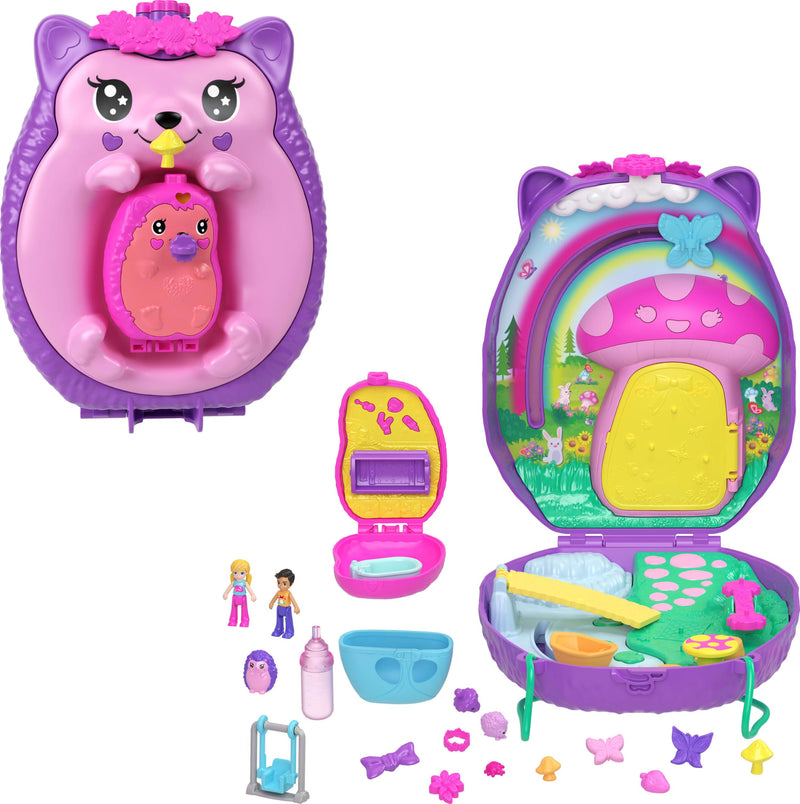 Polly Pocket Hedgehog Mom & Baby Compact Set
