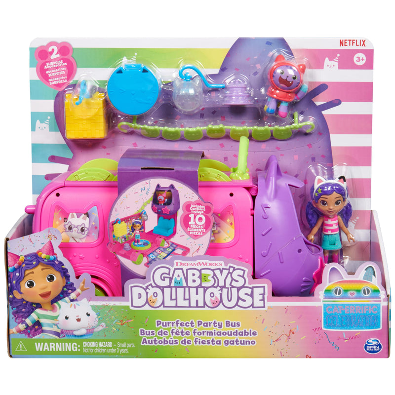 Gabby's Dollhouse Purrfect Party Bus Set