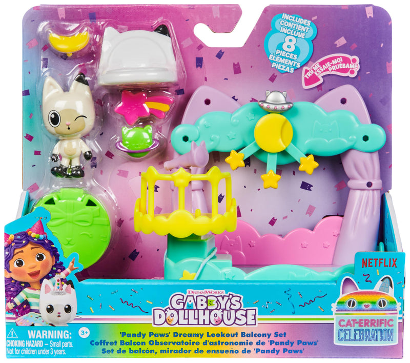 Gabby's Dollhouse Pandy Paws Dreamy Balcony Playset