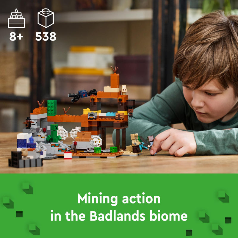 LEGO Minecraft 21263 The Badlands Mineshaft Set