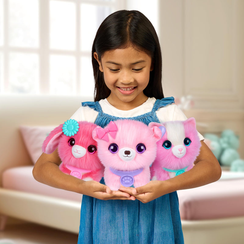 Mystery Plush Pet Scruff in Pink with Grooming Set and Surprise Reveal Assortment