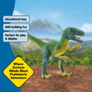 Schleich Velociraptor Figure with Movable Jaw Realistic Dinosaur Toy 14585