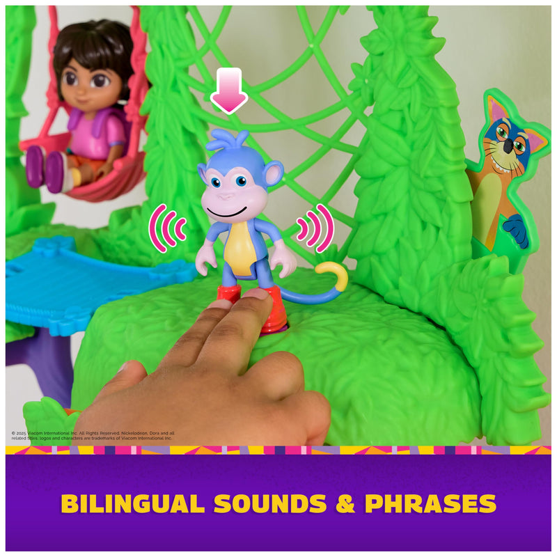 Dora Explore & Play Rainforest Casita Playset with Figures & Sounds