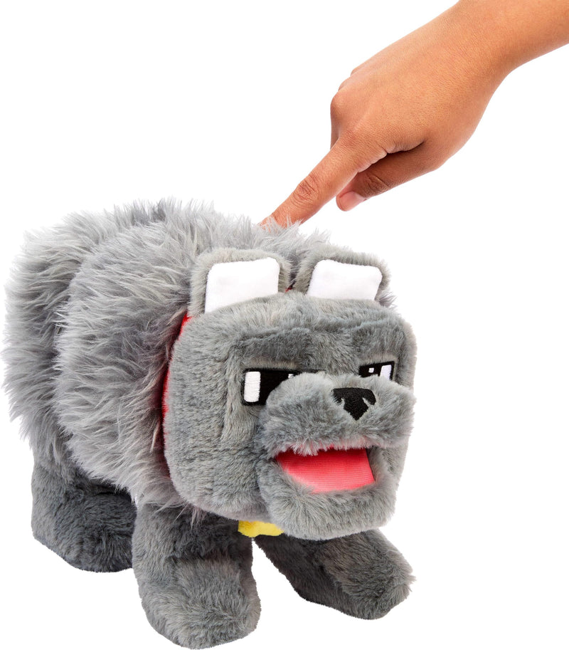 Minecraft Movie Interactive Plush Dennis the Wolf