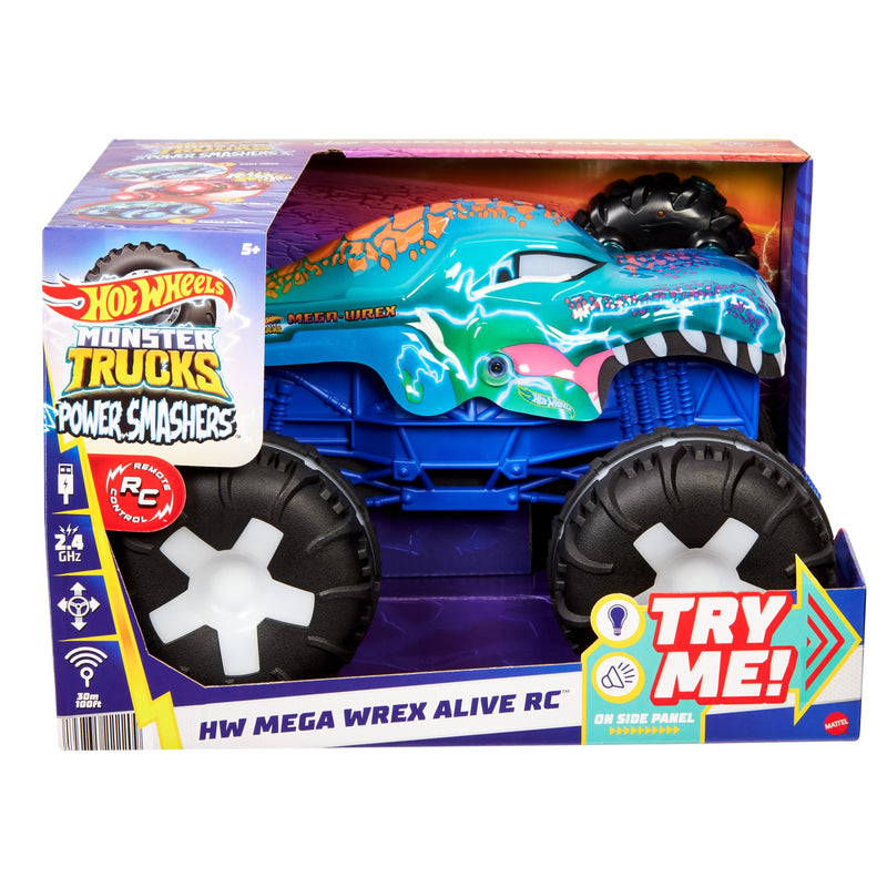 Hot Wheels Monster Trucks Remote Control Mega Wrex Alive 1:15 Scale