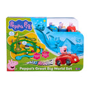 Peppa Pig Whizz Around Great Big Track Playset with Motorised Vehicles & Sounds