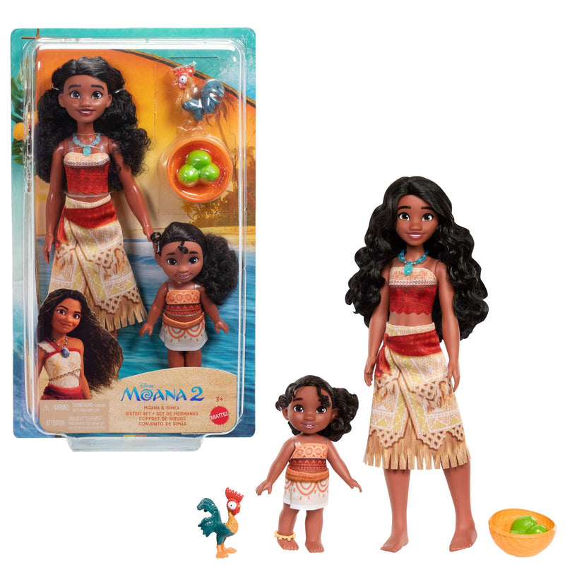 Disney Moana 2 Dolls Moana and Simea Sister Set