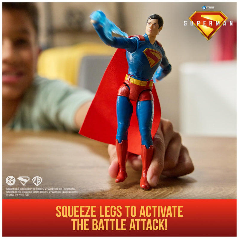 15cm Epic Strike Superman Figure with Power-Up Accessories