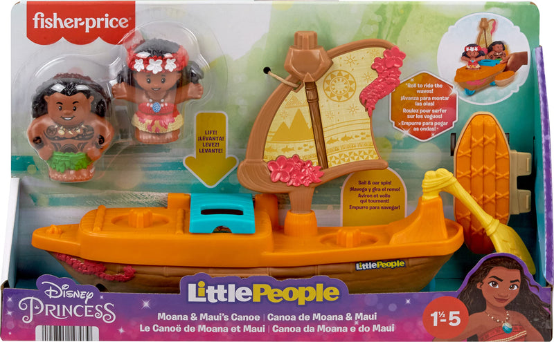 Fisher-Price Little People Disney Princess Moana & Maui's Canoe Set
