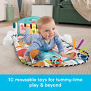 Fisher-Price Glow and Grow Kick & Play Piano Gym Blue