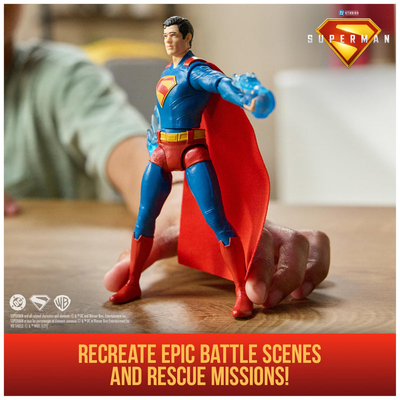 15cm Epic Strike Superman Figure with Power-Up Accessories